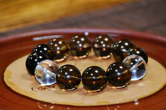 Same as Master Yang | Smoky Quartz x Clear Quartz Handmade Fengshui Bracelet